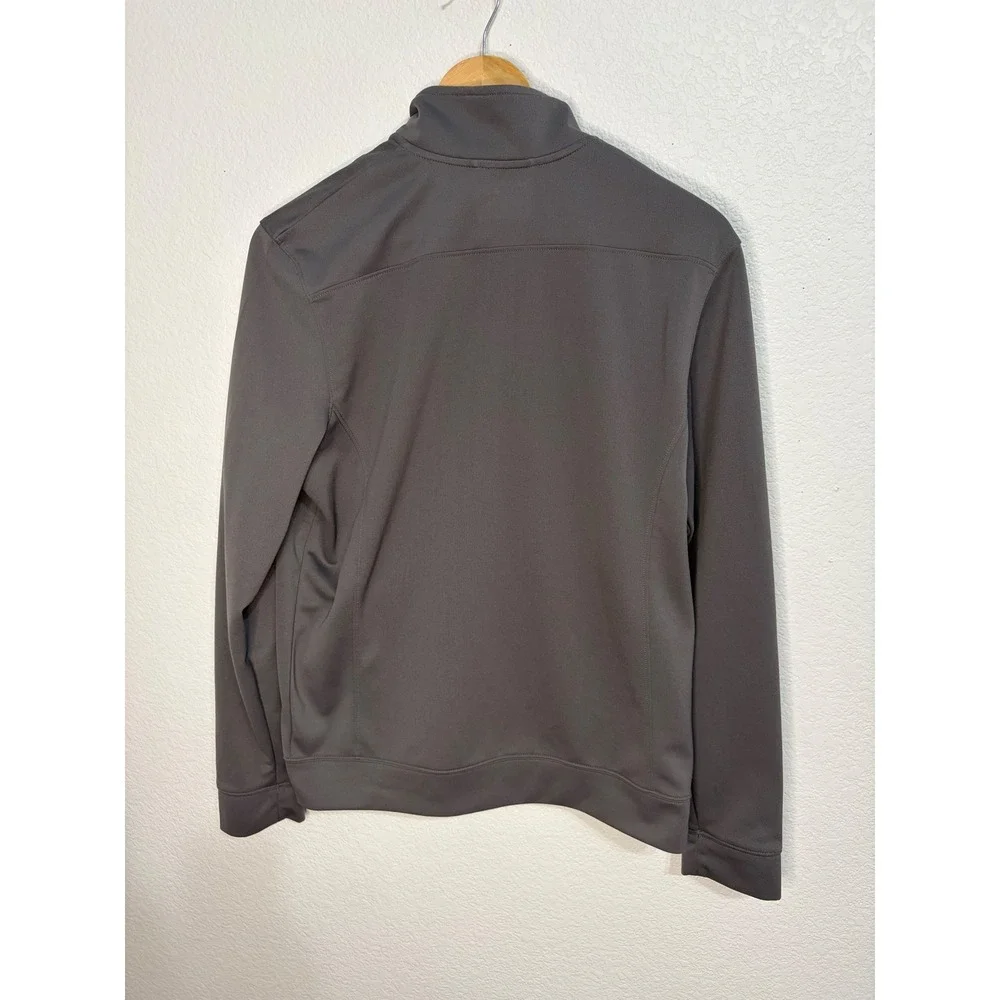 Under Armour Mens Allseasongear Full Zip Track Jacket Gray White Stripe Small